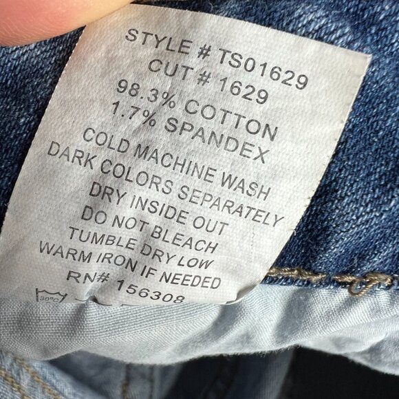 Letter To Juliet Jean Shorts Womens 29* High Rise Bermuda Blue Denim Jorts Tag M - Picture 6 of 16